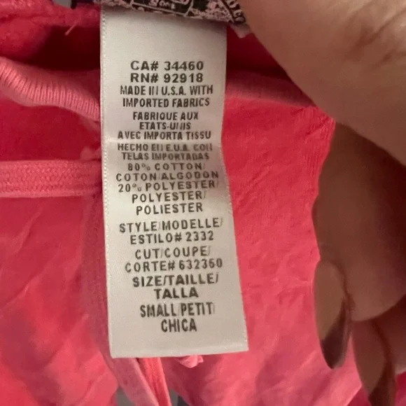Vintage Juicy Couture bright Pink Velour Pants - Picture 5 of 14